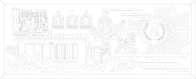 法院浮雕雕塑壁畫原創(chuàng)手繪設(shè)計(jì)稿