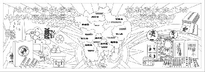 中醫文化浮雕雕塑原創手繪設計稿