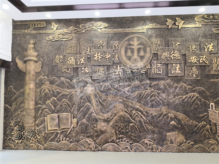 博物館展廳展陳玻璃鋼仿黃銅浮雕玻璃鋼仿鑄銅雕塑圓雕設計定制